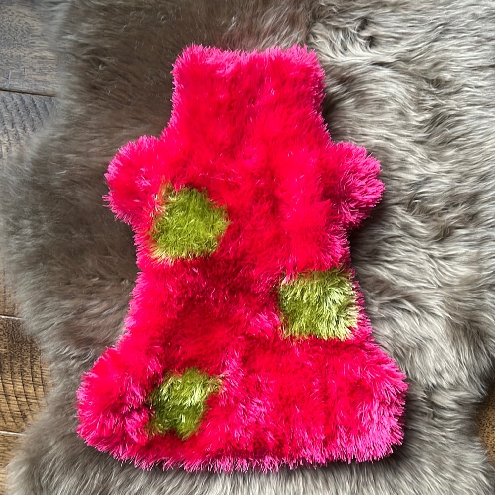 Knit dog sweater